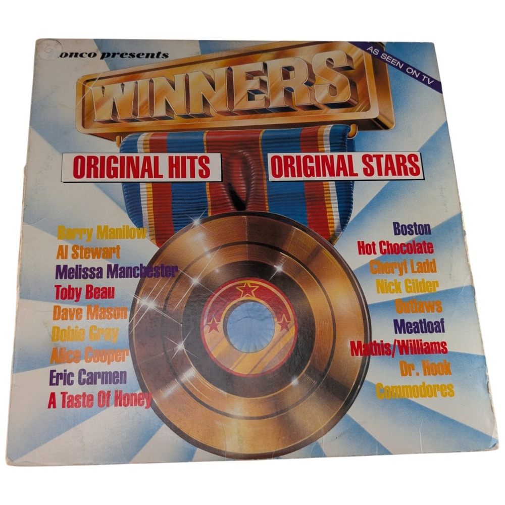 Winners LP 1979 US Ronco R 2270 Original Hits Original Stars VG+ VG